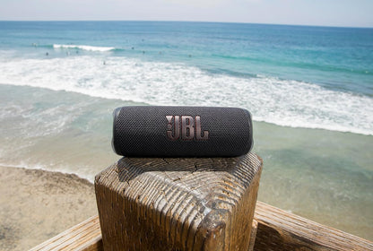 Flip 6 - Portable Bluetooth Speaker, Powerful Sound and Deep Bass, IPX7 Waterproof, 12 Hours of Playtime,  Partyboost for Multiple Speaker Pairing for Home, Outdoor and Travel (Black)