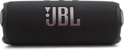 Flip 7 - Portable Waterproof and Drop-Proof Speaker, Bold Pro Sound with AI Sound Boost, 16Hrs of Playtime, and Pushlock System with Interchangeable Accessories (Black)